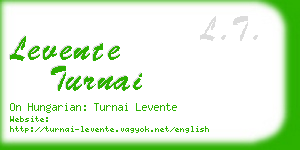 levente turnai business card